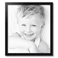 thumbnail image 2 of ArtToFrames 23" x 26" Satin Black Double Step Lip Picture Frame, 23x26 inch Black Wood Poster Frame (WOM-1418), 2 of 7