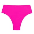 thumbnail image 7 of Sopiago Women Bikini Bottoms Mid Rise Bathing Suit Bottom Full Coverage Swimsuit Bottoms for Women Ruched Scrunch Swim Bottom Hot Pink,L, 7 of 7