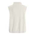 thumbnail image 4 of Lutiedan Fuzzy Flannel Vest for Women Cozy Sleeveless Fleece Zip Up Outerwear Vest Casual Stand Collar Winter Jackets S-XXL, 4 of 8
