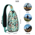 thumbnail image 5 of Crossbody Sling Backpack for Women Men Octopus Shark Pirate Ship Nautical Green Shoulder Sling Crossbody Casual Chest Bag for Travel Sports Running Hiking, 5 of 6