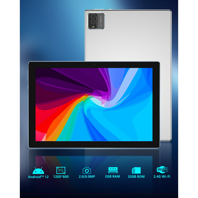 VANWIN - Tablette Tactile 8.0 Pouces Android 12, 2 Go RAM 32 Go ROM  Octa-Core Processeur 6000mAh Batterie, 1280x800 IPS HD IPS, 5MP + 8MP  Caméra, Bluetooth, WiFi, GPS-Noir - Tablette Android - Rue du Commerce