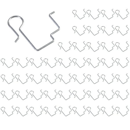 TIERPOP 50Pcs Christmas Light Hook Gutter Guards Christmas Light Hook Clips Metal Steel Outdoor Gutter Hook Lights Hanger