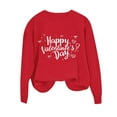 thumbnail image 5 of qucoqpe Valentines Day Sweatshirt for Women Funny Love Heart Graphic Pullover Tops Casual Valentine Long Sleeve Shirts, 5 of 7