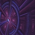 thumbnail image 1 of Ahgly Company Machine Washable Indoor Square Transitional Deep Purple Area Rugs, 8' Square, 1 of 7
