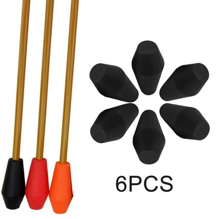 Rubber Points 6/8mm Target Replacement Practice Tips for Children - 8mm Black