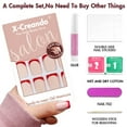 thumbnail image 2 of KXAMELIE Red Press on Nails Short Square Shape Glue on Nails Fake Nails Coffin Nails 24 PCS, 2 of 5