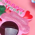 thumbnail image 4 of Shisuyan 4PCS Birthday Party Glasses Props Plastic Glasses Decorative Props Creative Birthday Party Photo Props Cake Shaped Photo Accessories for Kids Decor Random Style, 4 of 8
