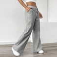 thumbnail image 7 of Women's Striped Gingham Pants Plaid Pajama Pull on Lounge Boxer Pants Drawstring Pj Bottoms Wide Leg Trousers with Pocket Black XL, 7 of 7