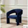 thumbnail image 4 of SAFAVIEH Couture Roseanna Modern Velvet Solid Accent Chair, Dark Grey, 4 of 7