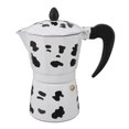 thumbnail image 2 of Moka Pot, Milk Cow Color Italian Coffee Maker Coffee Pot, Aluminum Stovetop Espresso Maker, Portable Manual Cuban Coffee Percolator for Cappuccino or Latte, 2 of 7