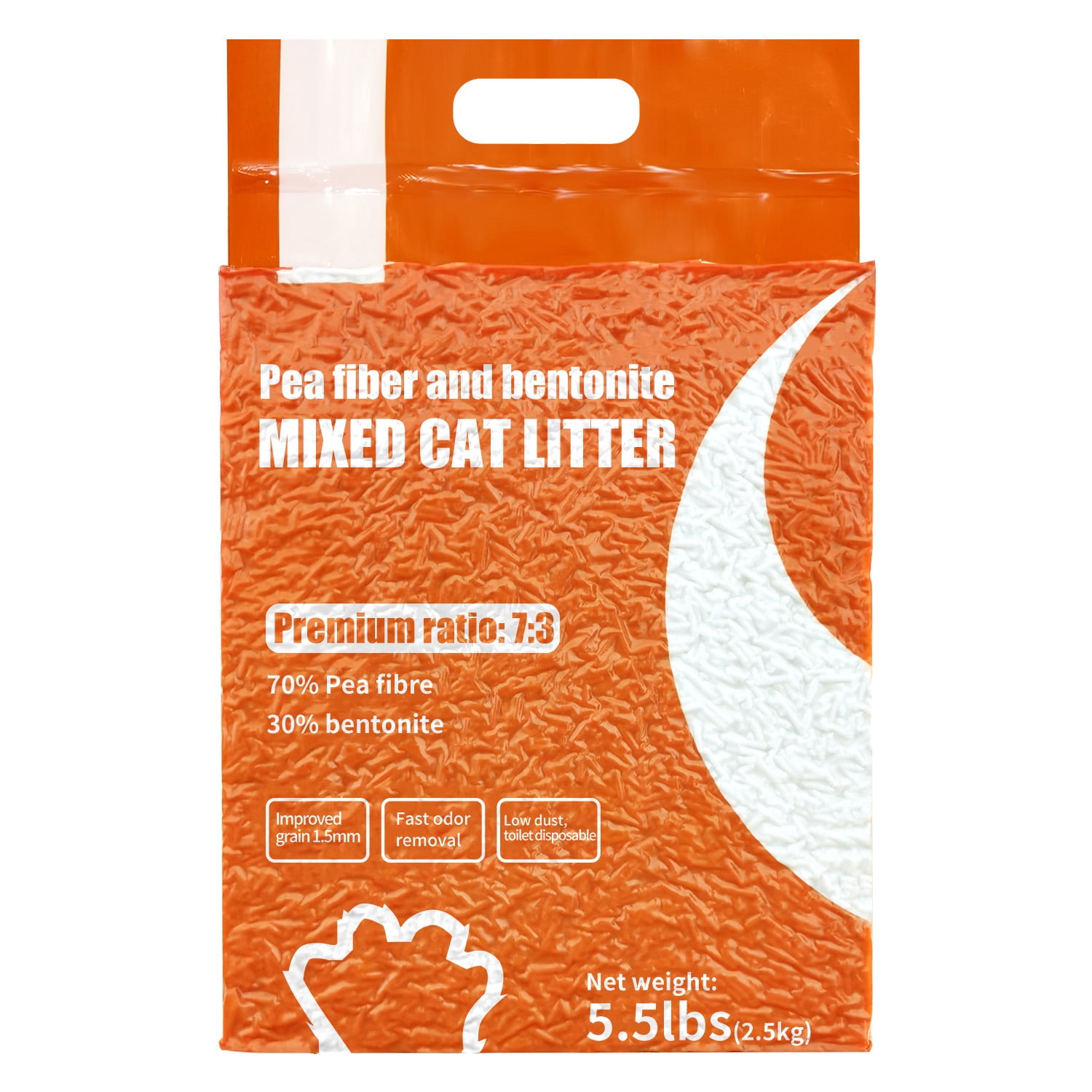 Pefilos 5.5 lb Pea Fiber Mixed Cat Litter, Flushable, Odor Free, Activated Carbon, Ultra Absorbent and Fast Drying Tofu Cat Litter Environmental Friendly, Can Be Flushed Into Toilet Low Dust Pefilos 5.5 lb Pea Fiber Mixed Cat Litter, Flushable, Odor Free, Activated Carbon, Ultra Absorbent and Fast Drying Tofu Cat Litter Environmental Friendly, Can Be Flushed Into Toilet Low Dust