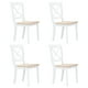 thumbnail image 1 of Sillas de Comedor Casafoyer Blanco/Madera Clara 4 pzas Madera de Caucho, 1 of 1