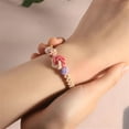 thumbnail image 2 of DESIGNICE Blossom Knot Bracelet, Granddaughter Bracelet From Grandma - Always Be Brave and Be Strong, Adjustable Braided Bracelet, 2 of 4