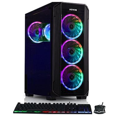 Gaming PC Desktop Computer AQVIN ZForce | AMD Ryzen 5 3600 Processor Up ...
