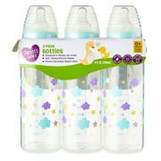 Parent's Choice Bottle, Newborns, Unisex, Cloud Print, 3 Pack, 9 fl oz