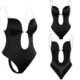 thumbnail image 1 of Faja sin espalda para mujer, moldeador de cuerpo con cuello en V profundo para vestido con espalda baja, 1 of 4