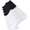 8 Pairs-(4 Black+4 White), variant on Mens No Show Socks 6/8 Pack Low Cut Invisible Short Socks Non-Slip Size 5-8/8-10/10-13