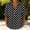 *Black, variant on ClodeEU Women's Collared Polka Dot Short Sleeve Blouse,Casual Loose Fit Top White,Women's Plus XXL