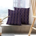 thumbnail image 6 of LALILO Throw Pillow Covers Pencil Ethnic With Navy Blue And Cream Cushion Cover 18" x 18", 3908 Pack, 6 of 6
