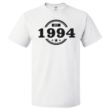 25th Birthday Gift For 25 Year Old Established 1994 T Shirt (Best Birthday Gifts For 25 Year Old Woman)