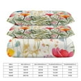 thumbnail image 3 of Watercolor Wildflowers Bedding Sets Twin Duvet Cover 3 Piece Cute Bed Set for Boys Girls Kid, 3 of 6