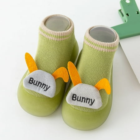 

MIASHUI Baby Shoes Spring And Summer Children Toddler Shoes Boys And Girls Socks Shoes Flat Bottom Non Slip Breathable Cartoon Rabbit Pattern Colorblock