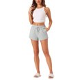 thumbnail image 2 of INSPIRE CHIC Women's Pajama Shorts Adjustable Drawstring Loungewear Sleep Shorts with Pockets XL Silver Gray, 2 of 5