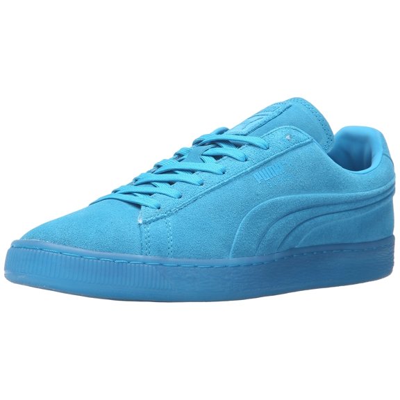 PUMA Men's Suede Emboss Iced Fluo Fashion Sneakers, Atomic Blue, 12 D US