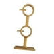 thumbnail image 3 of Accesorios de soporte de barra de cortina doble Gancho de barra Soporte de barra de cortina de ventana Cortina Oro, 3 of 9