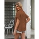 thumbnail image 3 of Blusa De Manga Corta,Camisa De Manga Corta De Color Liso De Manga Corta Para Mujer Top Con Botones De Color Liso Innovación Moderna, 3 of 5