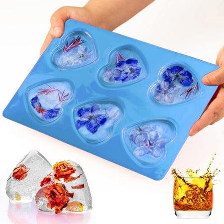 

Yakbaofuo Hot Sale Cake Mould Silicone 6 Cavity Heart Mould DIY Chocolate Cupcake Cake Ice Cube Love Shapes