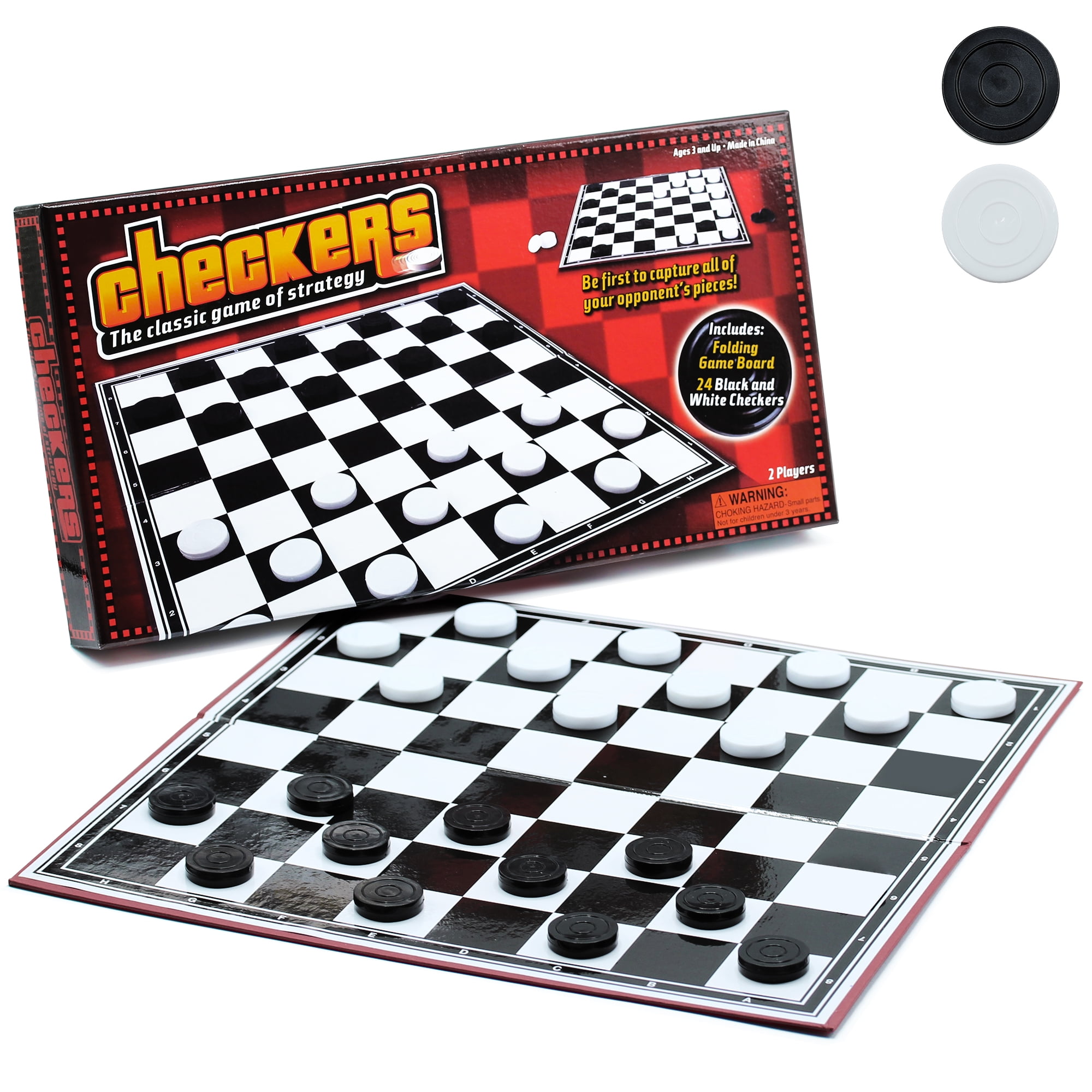 SRENTA Checkers Set Outdoor Games for Family Lawn Games, Portable