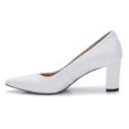 thumbnail image 4 of Ros Hommerson Samantha Women's Pump Shoes In White, 4 of 6