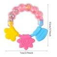 Silicone Baby Teethers，Baby Teething Toys Soothe Massage Gums For 3+ Month Olds Babies Freezer