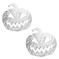 thumbnail image 2 of 2 Pack Halloween Placemats Hollow-Out Pumpkin Heat Resistant Non-Slip Woven Vinyl Table Mats for Dinner Party Kitchen Decor by MPOISVA, 2 of 6