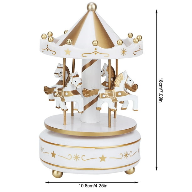 Regalo de cumpleaños, carrusel musical Merry Go Round, caja de música Merry Go Round elaborada con cuidado