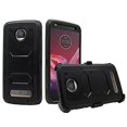 thumbnail image 2 of Value Pack + for 5.5" Motorola moto Z2 Play Z2 Force z2play z2force case Phone Case 360° Cover Screen Protector Clip Holster Kick Stand Grip Sides Armor Black, 2 of 4