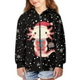 thumbnail image 2 of DISNIMO Axolotl Hoodie Boys Christmas Hoodie Sweatshirt Kids Snowflake Hoodies for Boys 8-10 Designer Sweatshirts for Boys and Girls Hoodies Zip Up Kids Boy Zipper Hoodie Jacket Girls Fall Clothes, 2 of 7