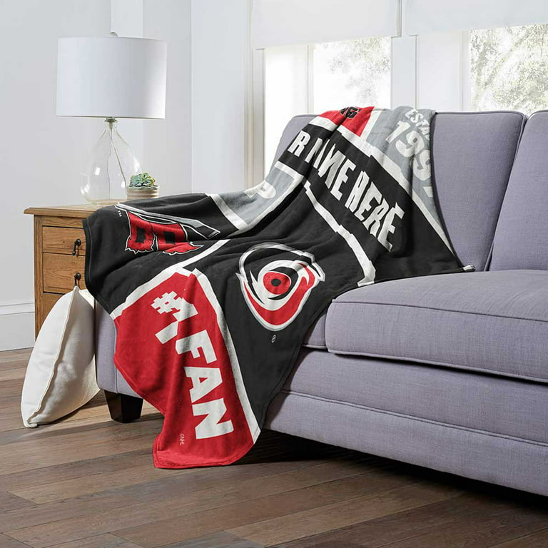 NHL Fleece Fabric Carolina Hurricanes Fleece Blanket Fabric