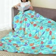 thumbnail image 6 of Fuzoiu Sea animals Print Ultra-Soft Micro Fleece Blanket,All Seasons Flannel Throw, Lightweight Blanket for Bed, Sofa, Couch, Movie Night, Camping, and Travel-40"x30", 6 of 7
