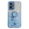 thumbnail image 1 of Kadem For Motorola Moto G45 5g/g34 5g Phone Cover Rhinestone Flower Tpu Kickstand Case, 1 of 5