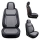 thumbnail image 3 of LINGVIDO Leather Car Seat Covers,Breathable and Waterproof Faux Leather Automotive Seat Covers for Cars SUV Truck Sedan,Universal Anti-Slip Driver Seat Cover with Backrest (Full Seat, Gray+Black), 3 of 9