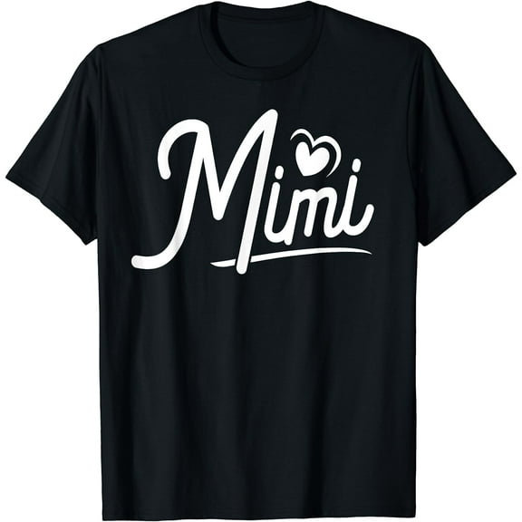Mimi Gifts from Grandchildren Mimi Shirts for Women Mimi T-Shirt Black Small