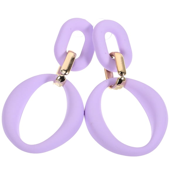 FESTFENDS 1Par Aretes Estéticos Con Estilo Drop Y Eslabones Para Y Eventos Formales