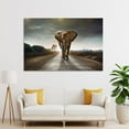 thumbnail image 4 of Single Walking Elephant Poster Decorative Painting Canvas Wall Art Living Room Posters Bedroom Painting,Unframe-style,28×41inch (70×105cm), 4 of 8