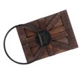 thumbnail image 6 of OFFIGAM Rustic Wooden Iron Wall-Mounted Towel Holder for Home Bathroom Kitchen, 17.5 x 6.5 Inches Design, 6 of 8