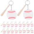 thumbnail image 4 of Raindrops  18 Pcs Backpack Baseball Keychain Acrylic Blank Softball Stick Pendant Miss, 4 of 8