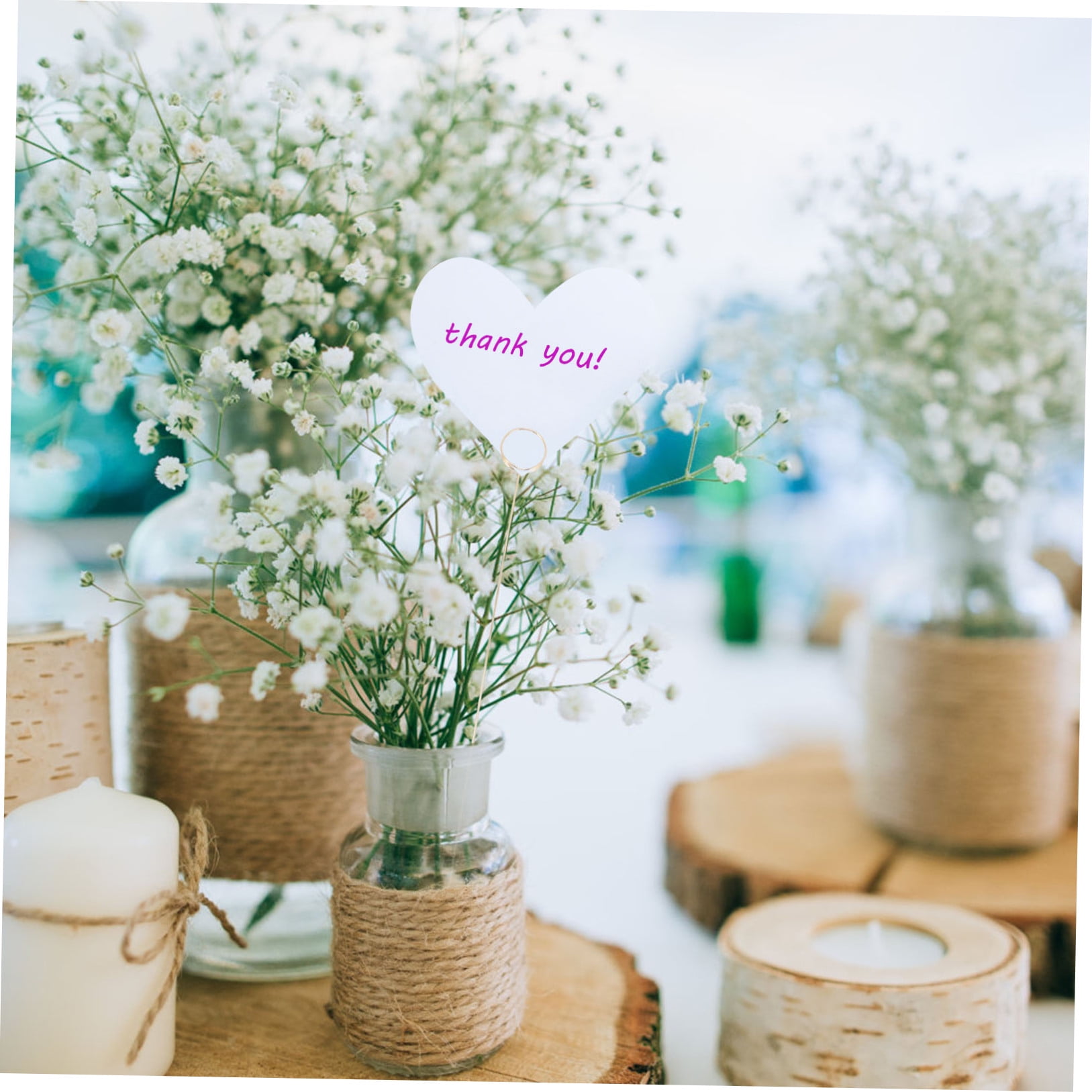 BESTYASH Elegant Holders for Party Table Numbers, Floral Design, Stylish 60pcs Set for Events and Weddings