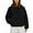 Black, variant on Women Pet Dog Pouch Hoodies Pullover Kitten Puppy Carrier Hood Fashionable Long Sleeve Oversized Pocket Sweater with Dog Pouch Warm Fall Winter Clothes