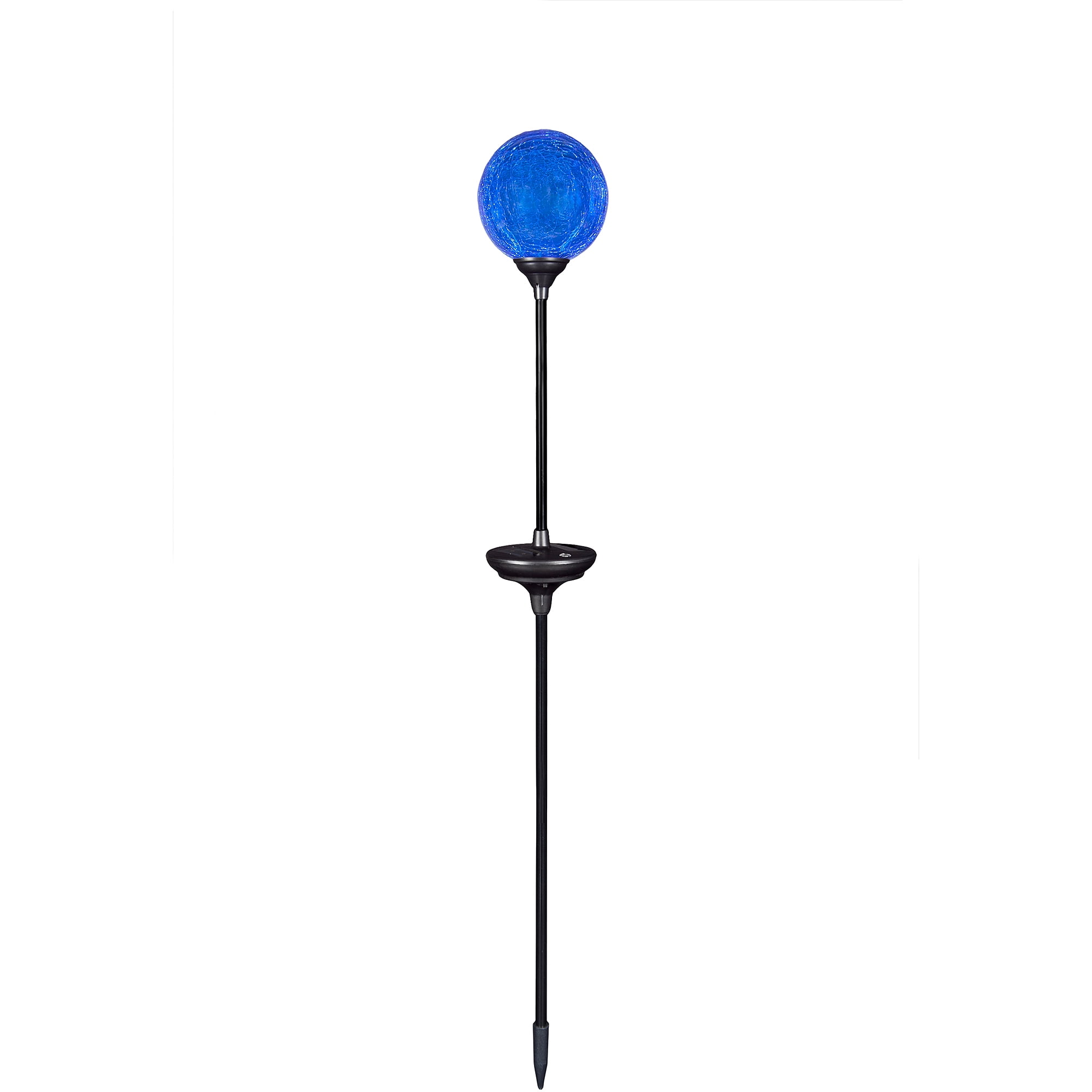 Solar Le Glass Globe Garden Stakes 3pk Com